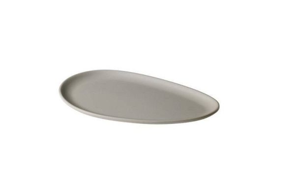 PIATTO OVALE GRIGIO 25x15x1,8 cm