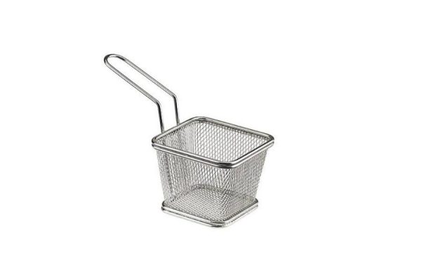 CESTELLO ACCIAIO INOX QUADRATO 10X10X8H crt 12 pz