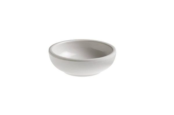 CIOTOLINA FINGERFOOD ROTONDA IN MELAMINA COLORE BIANCO Ø 7x3,5 cm 45 ml