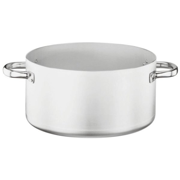 CASSERUOLA 2 MANICI PER COLAPASTA Ø cm 40 ALLUMINIO H. 18 cm 22,5 LT