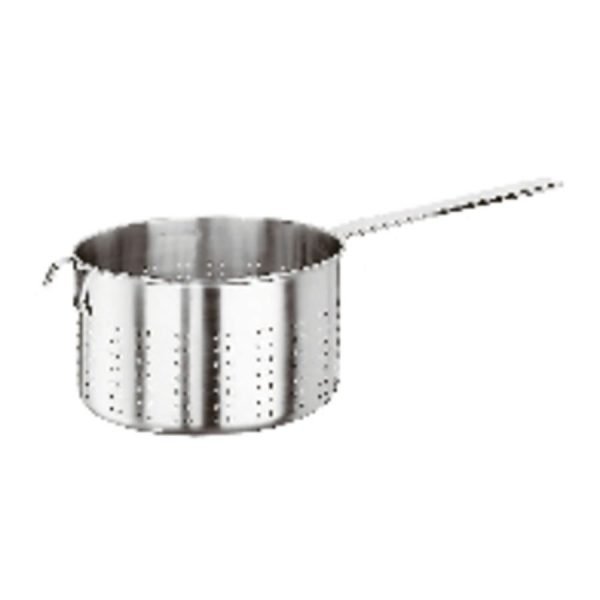 COLAPASTA CON MANICO E GANCIO cm 24 INOX